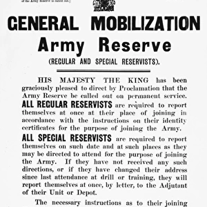 General Mobilization Army Reserve