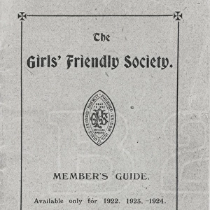 Girls Friendly Society (GFS) Membership Book Cover