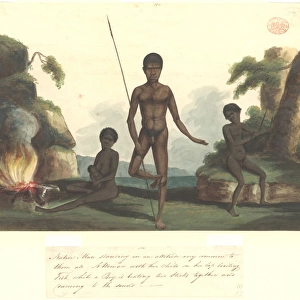 Group of Aborigines in a landscape