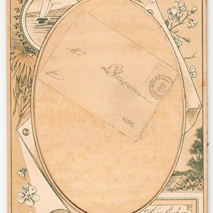 Letter on a German greetings card