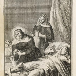 Nuns Dressing a Wound