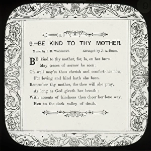 Nursery Rhymes - Be Kind to thy Mother