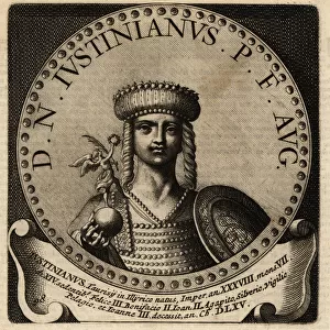 Portrait of Roman Emperor Justinian I
