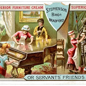 Publicity card, Stephenson Bros, Superior Furniture Cream