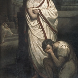 Scene from the tragedy Julius Caesar by William