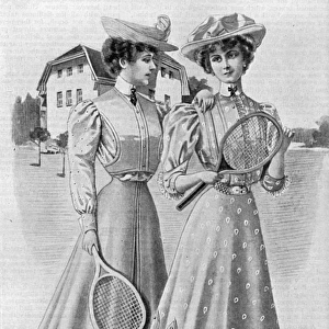 Tennis gowns, 1906