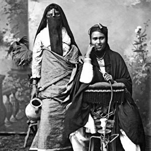 Two women with hookah, Egypt