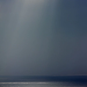 Light and shade on the Atlantic Ocean in winter - off Land's End - Cornwall - UK