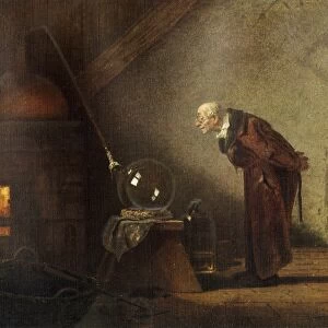 Alchemy experiment, 19th century