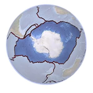 Global tectonics, Antarctic Plate C016 / 3707