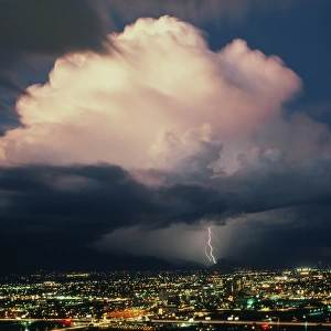 Lightning over Tucson, Arizona