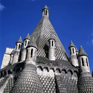 Kitchen chimneys, Fontevraud Abbey (Fontevraud-l Abbaye), Loire Valley, Anjou, France, Europe
