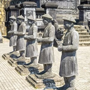 Stone statues at Tomb of Khai Dinh (Lang Khai Dinh), Huong Thuy District, Thua Thien-Hue Province