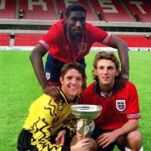The Spurs player who won the 1993 European U18 Championship with England - Sol Campbell, Darren Caskey and Chris Day