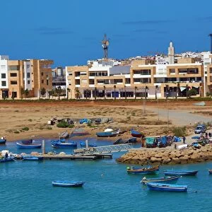 View towards the Sale district of Rabat and the harbour across the Bou Regreg River