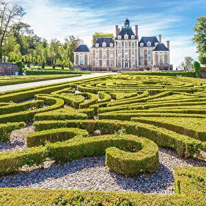 Baroque Park and Chateau Balleroy, Calvados, Normandy, France