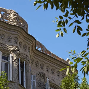 A detail of the "Casa de los Lirios", one of the best example of Art Nouveau in Buenos Aires, Argentina