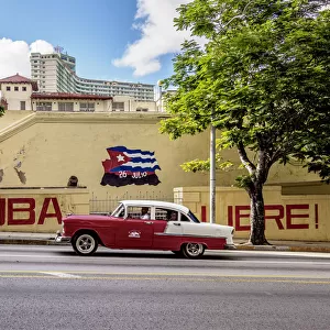 Cuba Libre Mural Painting, 23 Avenue, Havana, La Habana Province, Cuba