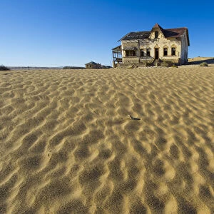 Kolmanskop, Southern Namibia, Africa. Old abandoned mining towns houses with