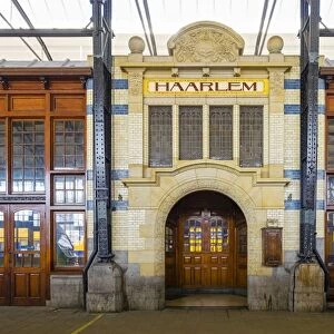 Netherlands, North Holland, Haarlem. Haarlem Train Station, built between 1906