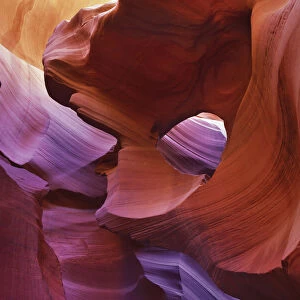 Sandstone erosion landscape in Lower Antelope Canyon - USA, Arizona, Coconino