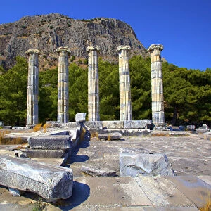 Temple of Athena, Ancient City of Priene, Turkey
