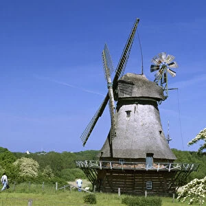 Windmill in Molfsee, Schleswig-Holstein, Germany