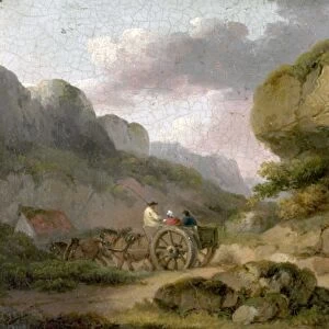 Landscape with Horses, Cart and Figures