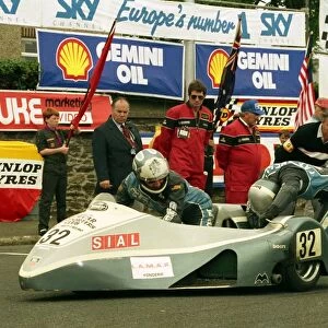 Franco Martinel & Marco Fattorelli (Yamaha) 1988 Sidecar TT