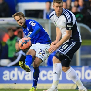 FA Cup Fourth Round: Birmingham City vs. West Bromwich Albion - Shinnie's Dramatic Shot at St. Andrew's