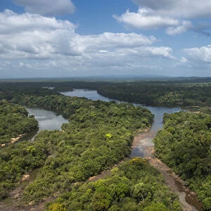 Essequibo River, Iwokrama, Rupununi, GUYANA. Longest river in Guyana