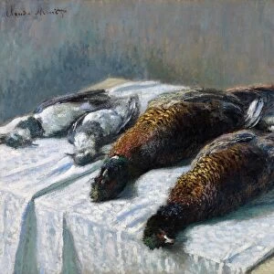 MONET: SILL LIFE, 1879. Still Life with Pheasants and Plovers. Oil on canvas