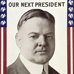 PRESIDENTIAL CAMPAIGN, 1928. A presidential campaign lithographic poster supporting Herbert Hoover, 1928