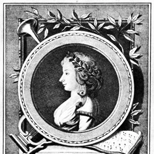 TERESA SAPORITI (1763-1869). Italian soprano. Engraving, Italian, 1791