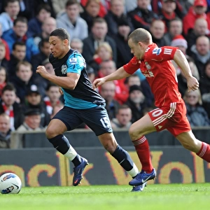 Alex Oxlade-Chamberlain Surges Past Jay Spearing: Liverpool vs Arsenal, Premier League 2011-12