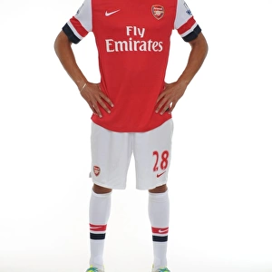 Arsenal 2013-14 Squad: Kieran Gibbs at Team Photocall