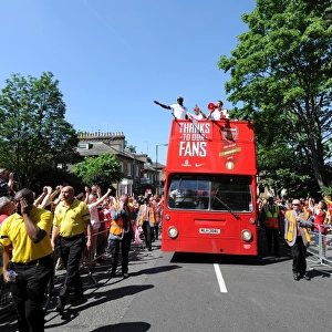 Arsenal FA Cup Trophy Parade. Islington, 18 / 5 / 14. Credit : Arsenal Football Club / David Price