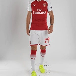 Arsenal Football Club: Granit Xhaka at 2017-18 Team Photocall