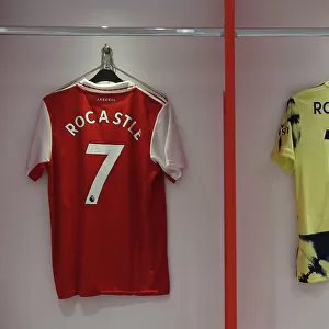 Arsenal Honors Tribute: Displaying David Rocastle's Shirts Before Arsenal vs Leeds United (2022-23)