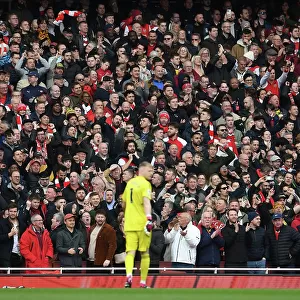 Arsenal vs. Crystal Palace: Passionate Fans at Emirates Stadium, Premier League 2022-23