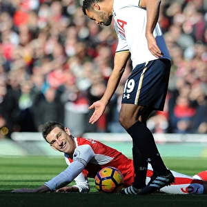 Arsenal vs. Tottenham: Intense Rivalry - Koscielny vs. Dembele Clash (Premier League 2016-17)