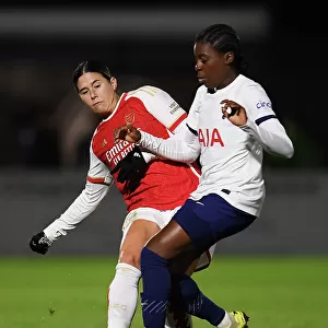 Arsenal vs. Tottenham Women's FA Cup: Thrilling Clash See's Kyra Cooney-Cross Tackled by Jessica Naz