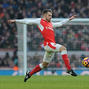Arsenal's Aaron Ramsey in Action against Burnley - Premier League 2016-17