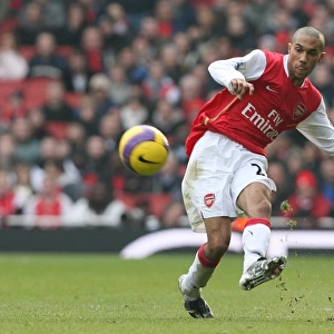Arsenal's Gael Clichy Scores the Winning Goal Against Tottenham Hotspur in the Barclays Premier League at Emirates Stadium (December 22, 2007)