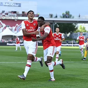 Arsenal's James Olayinka and Tyreece John-Jules Celebrate Goals in Colorado Rapids Friendly, 2019