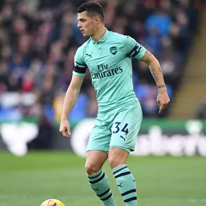 Granit Xhaka: Arsenal's Midfield Mastermind in Action against Crystal Palace, Premier League 2018-19