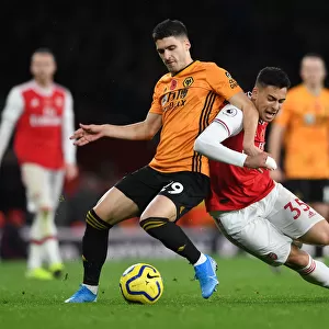 Martinelli Foul: Arsenal's Star Forward Halted by Vinagre in Arsenal vs. Wolverhampton Clash (November 2019)