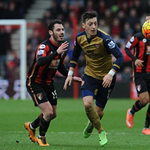 Mesut Ozil Scores Past Adam Smith: Arsenal's Victory Over Bournemouth in Premier League 2015-16