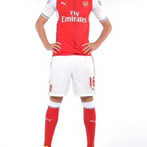 Rob Holding at Arsenal's 2016-17 First Team Photocall