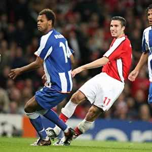 Robin van Persie's Stunner: Arsenal's 4-0 Thrashing of Porto in the Champions League, 2008